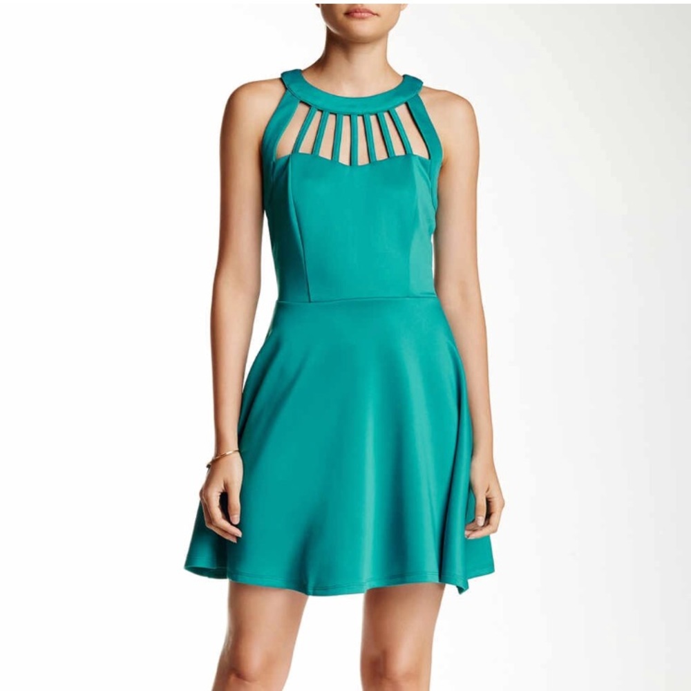 Trixxi teal dress. NWT